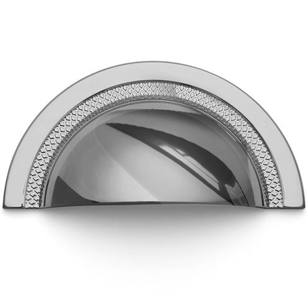 Puxador Concha Shell 64mm Cromado Zen